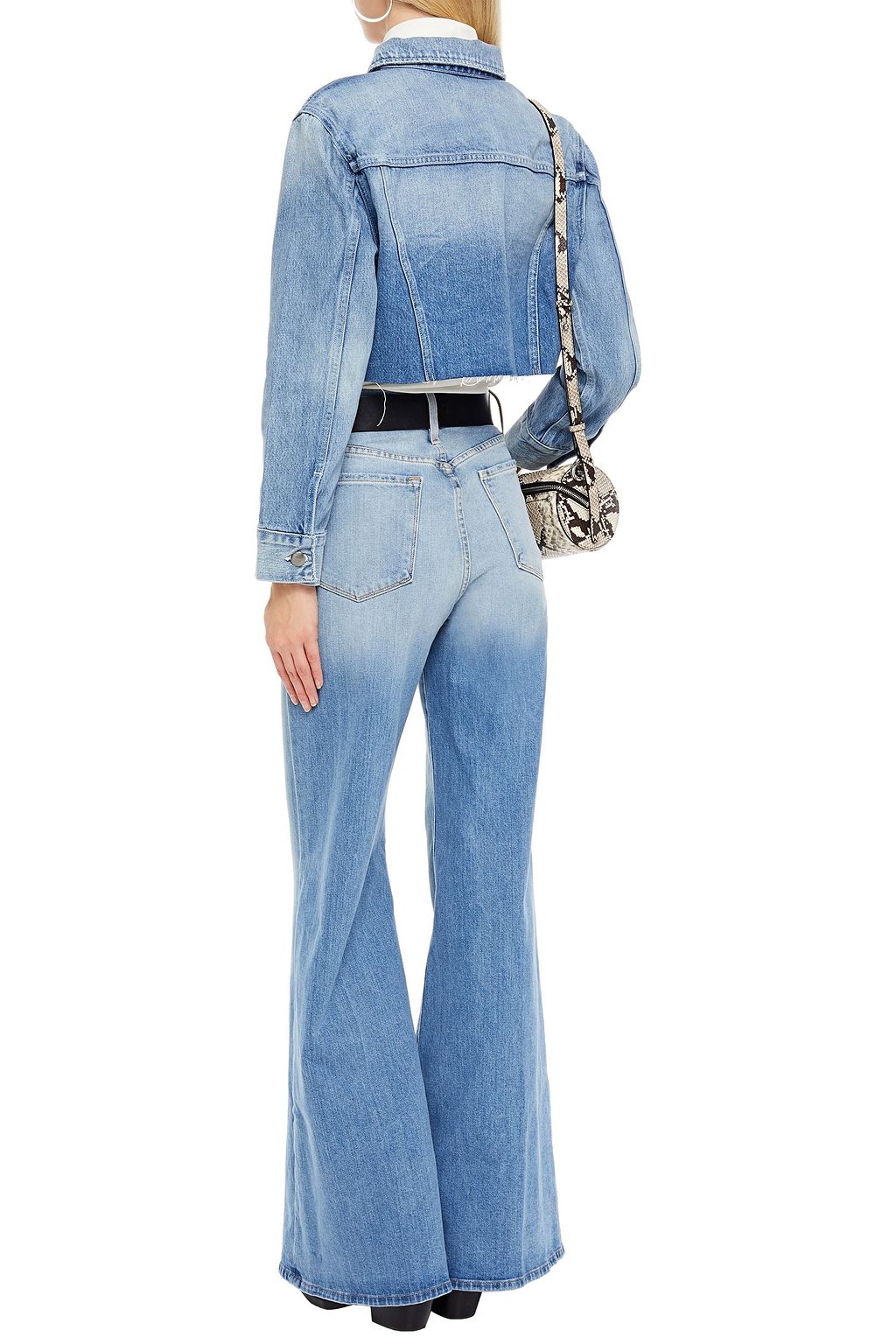 FRAME Cropped denim jacket