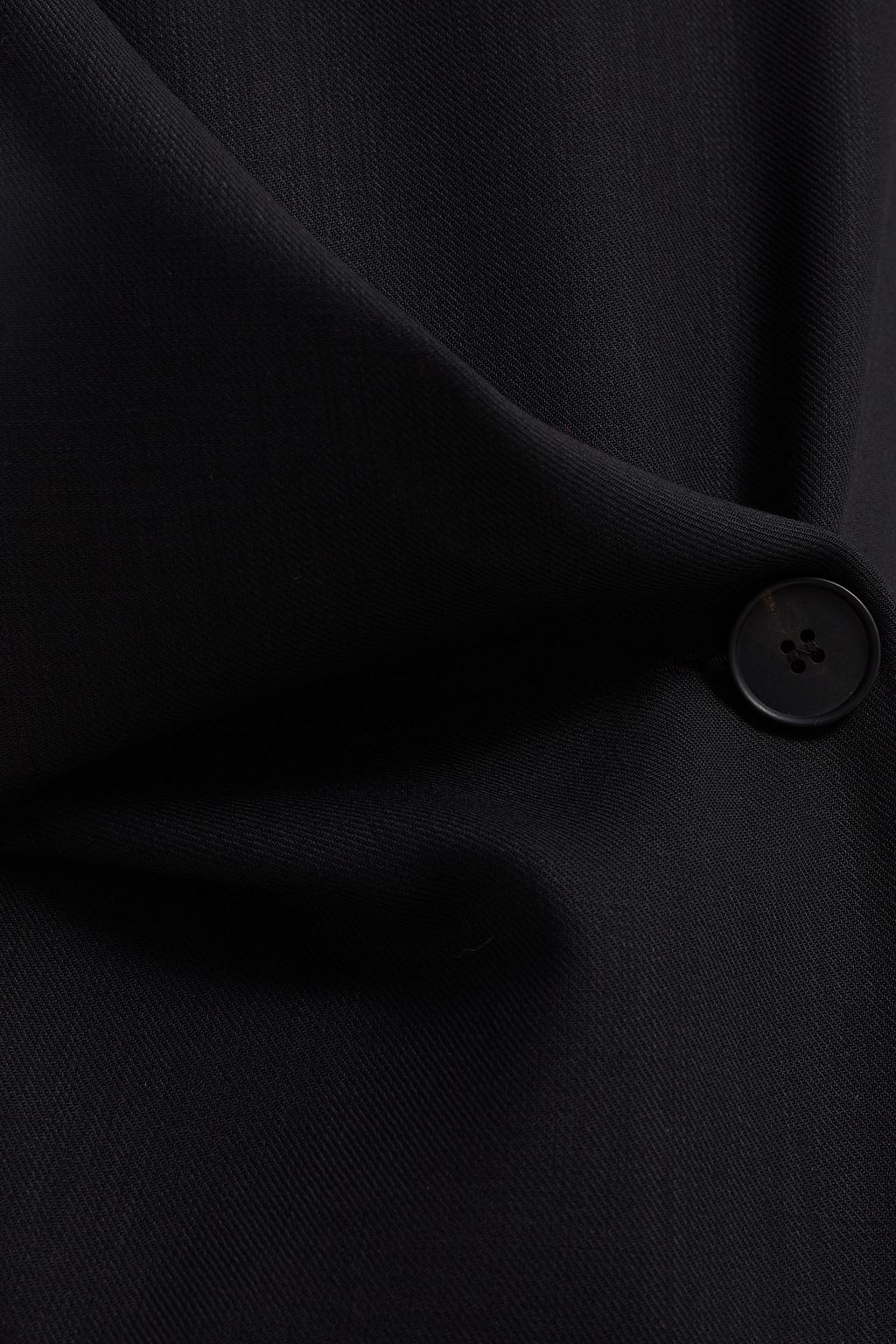 MCQ ALEXANDER MCQUEEN Satin-paneled draped wool dress