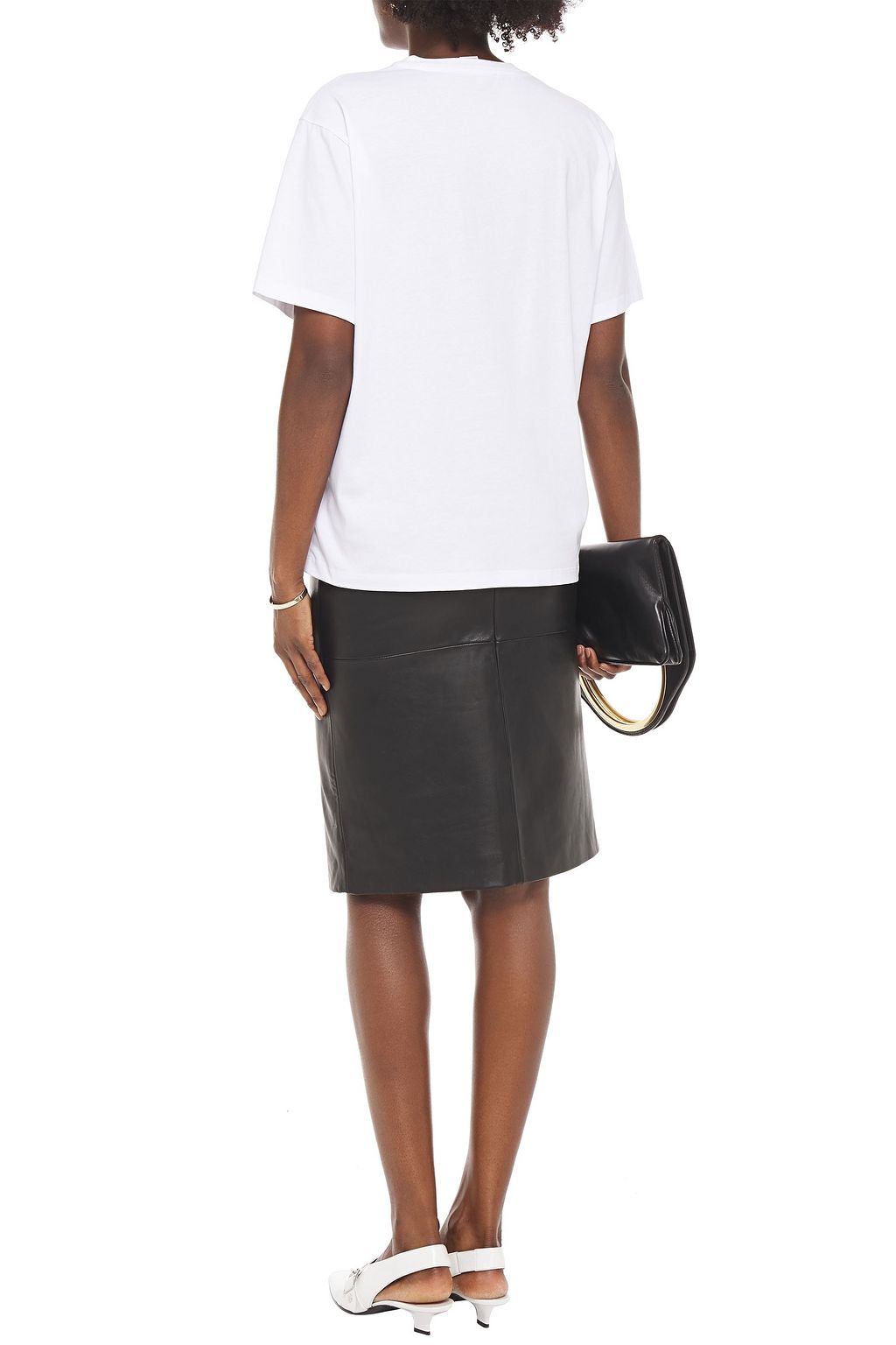VICTORIA, VICTORIA BECKHAM Logo-print cotton-jersey T-shirt