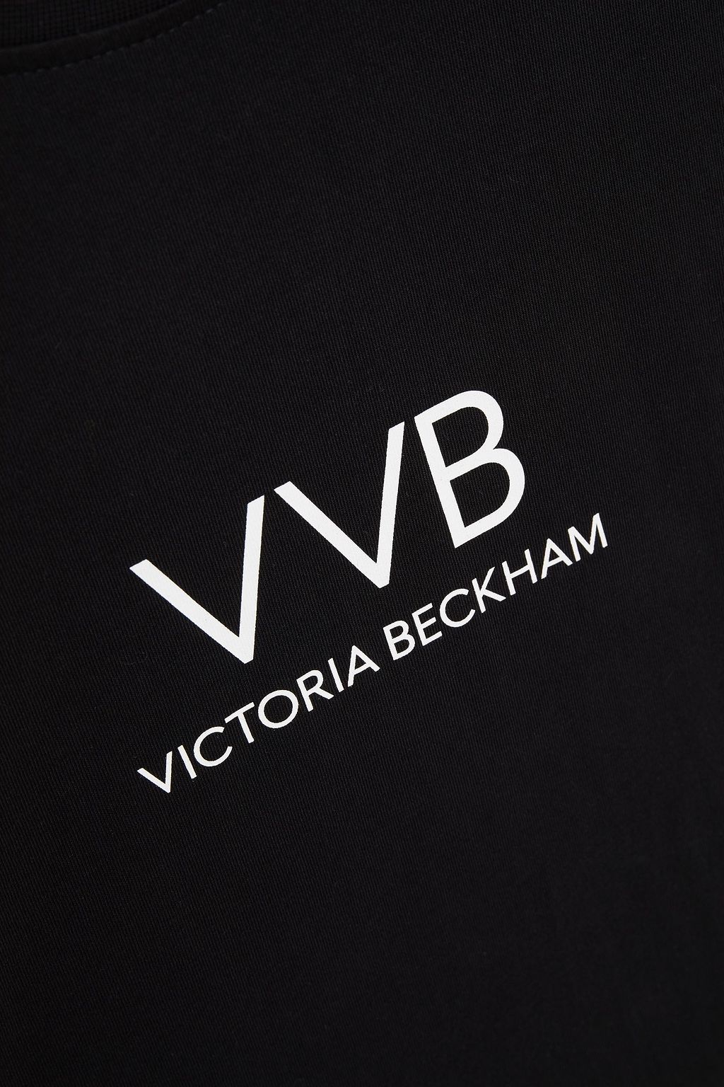 VICTORIA, VICTORIA BECKHAM Logo-print cotton-jersey T-shirt