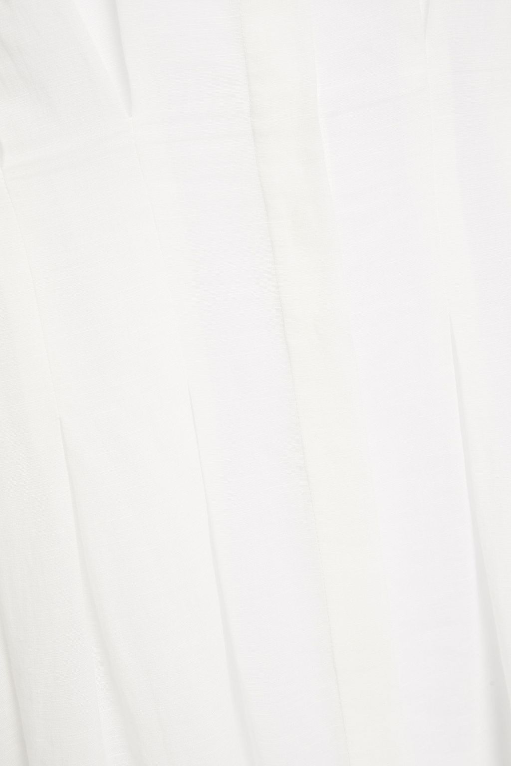 FRAME Gathered woven midi dress