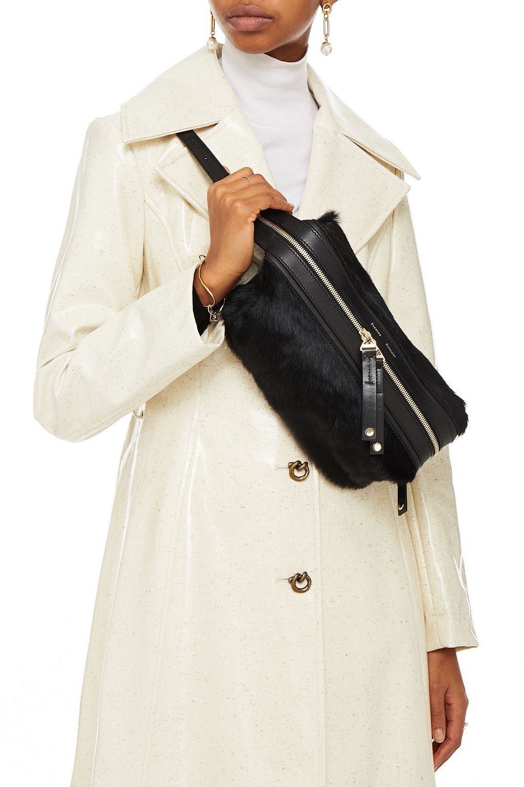 PROENZA SCHOULER Leather-trimmed calf hair belt bag