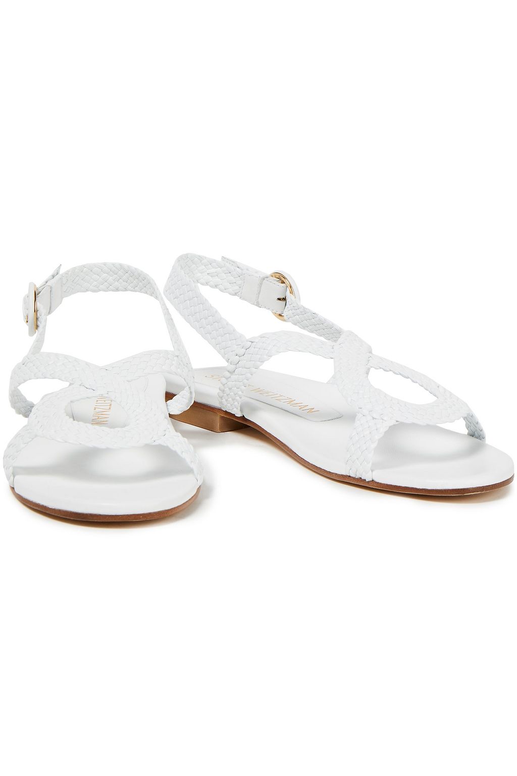 STUART WEITZMAN Teodora braided leather sandals