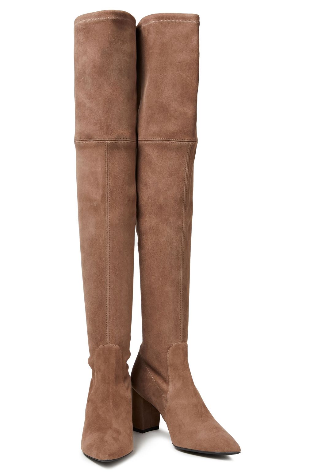 STUART WEITZMAN The Lesley 75 suede over-the-knee boots