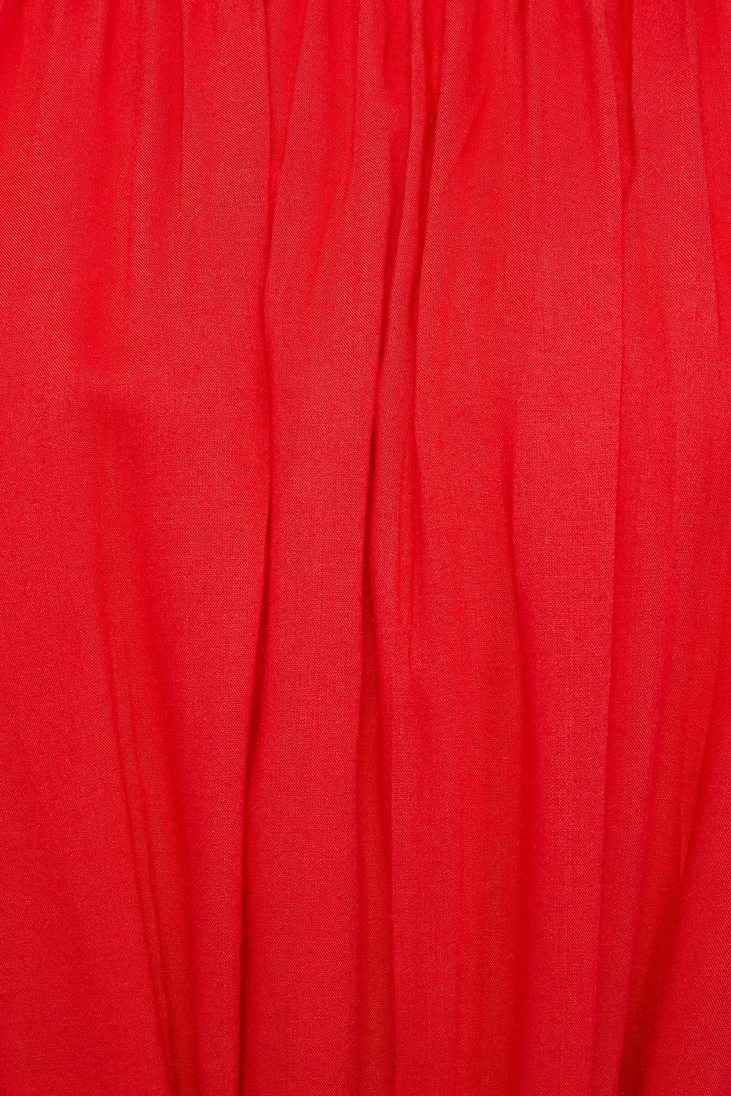 MELISSA ODABASH Dee tiered belted broderie anglaise voile midi dress