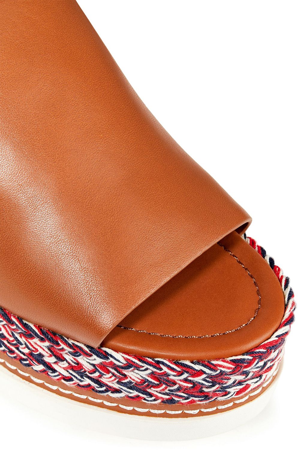 TORY BURCH Leather wedge sandals