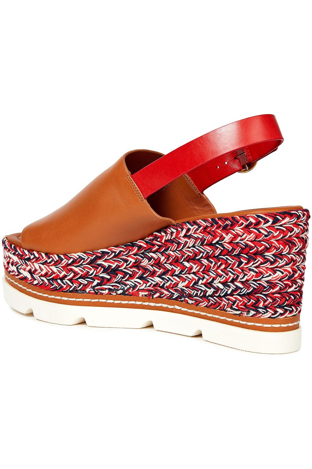 TORY BURCH Leather wedge sandals