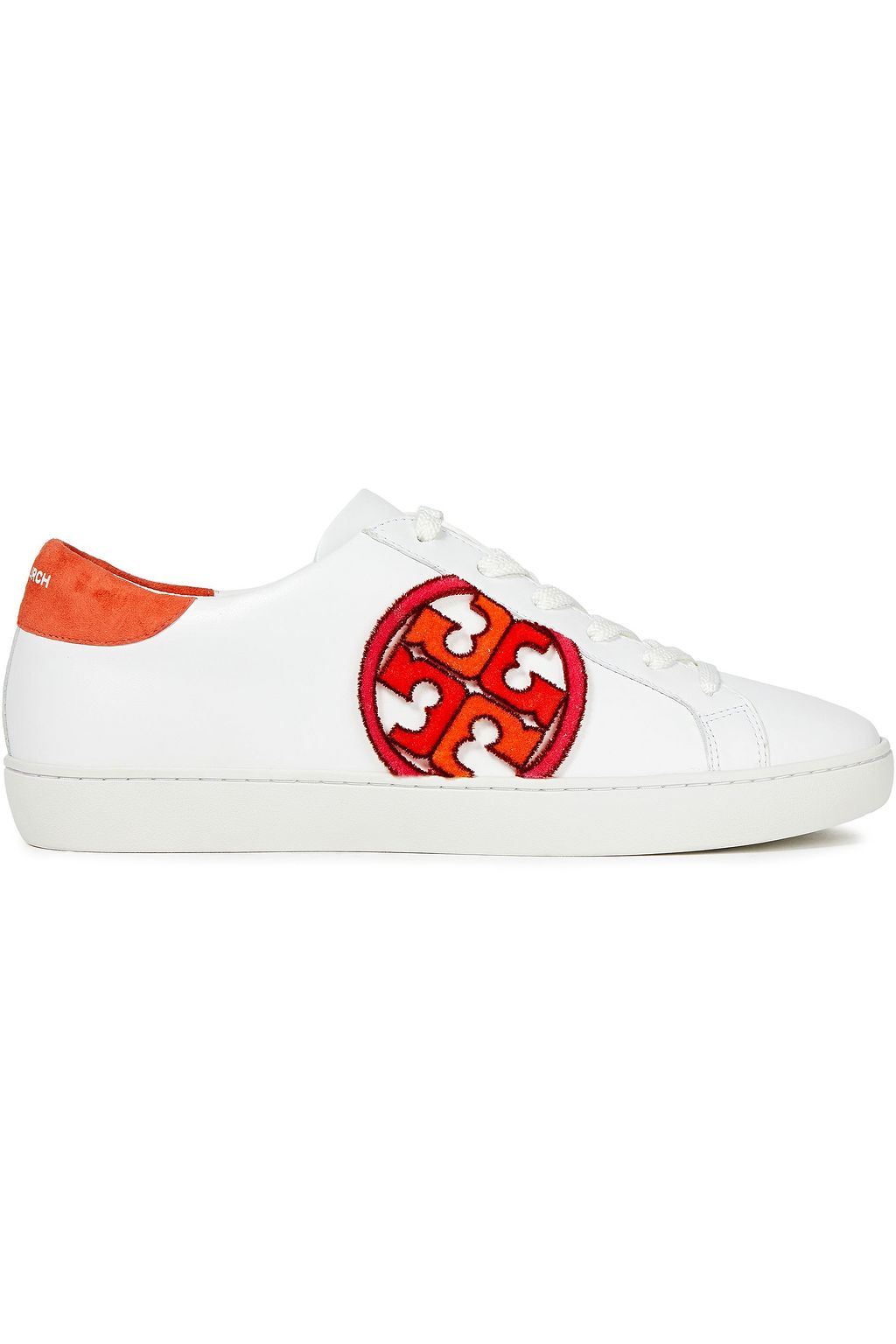 tory burch white leather sneakers