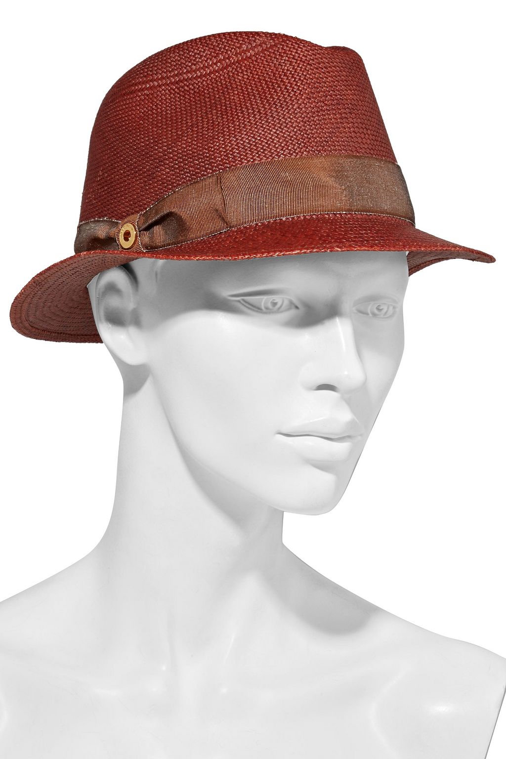 LORO PIANA Mia grosgrain-trimmed toquilla straw Panama hat