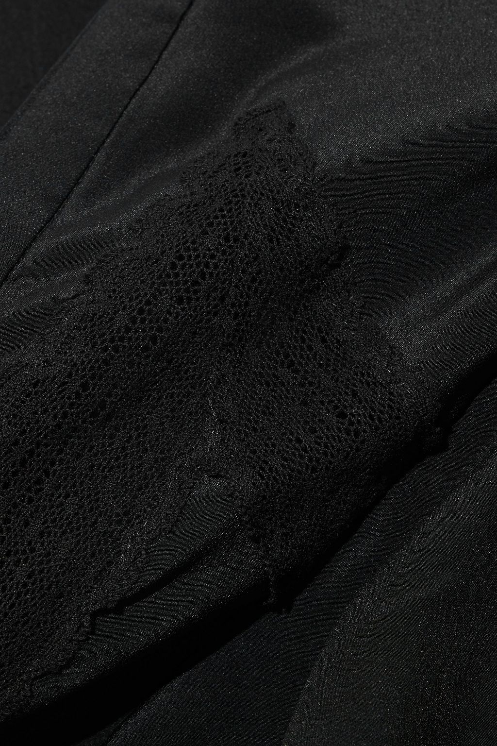 IRO Eternal lace-trimmed ruffled silk crepe de chine blouse