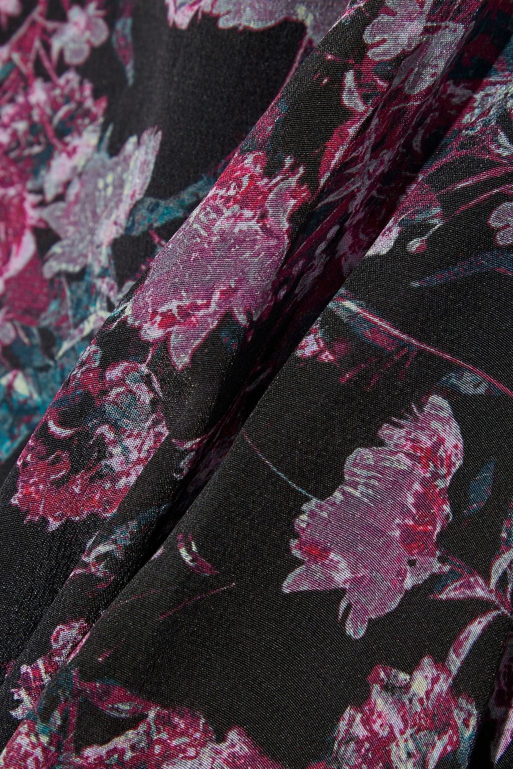 IRO Vulca ruffle-trimmed floral-print silk crepe de chine blouse