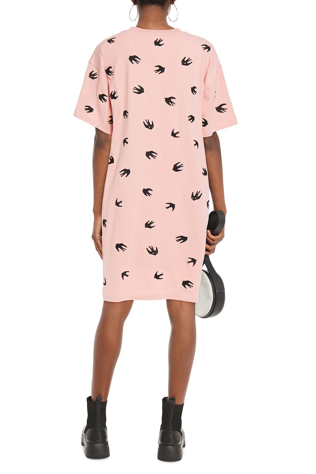 MCQ ALEXANDER MCQUEEN Appliquéd cotton-jersey mini dress