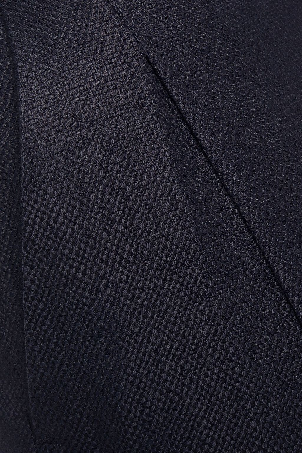 VICTORIA, VICTORIA BECKHAM Pleated basketweave woven straight-leg pants