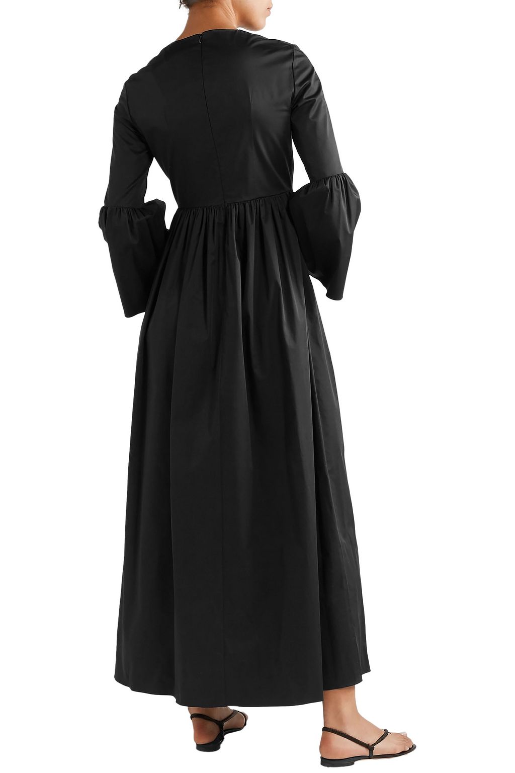 THE ROW Sora cotton-blend poplin maxi dress