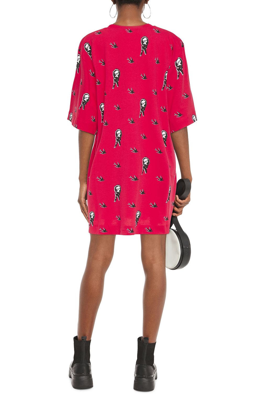 MCQ ALEXANDER MCQUEEN Printed cotton-jersey mini dress