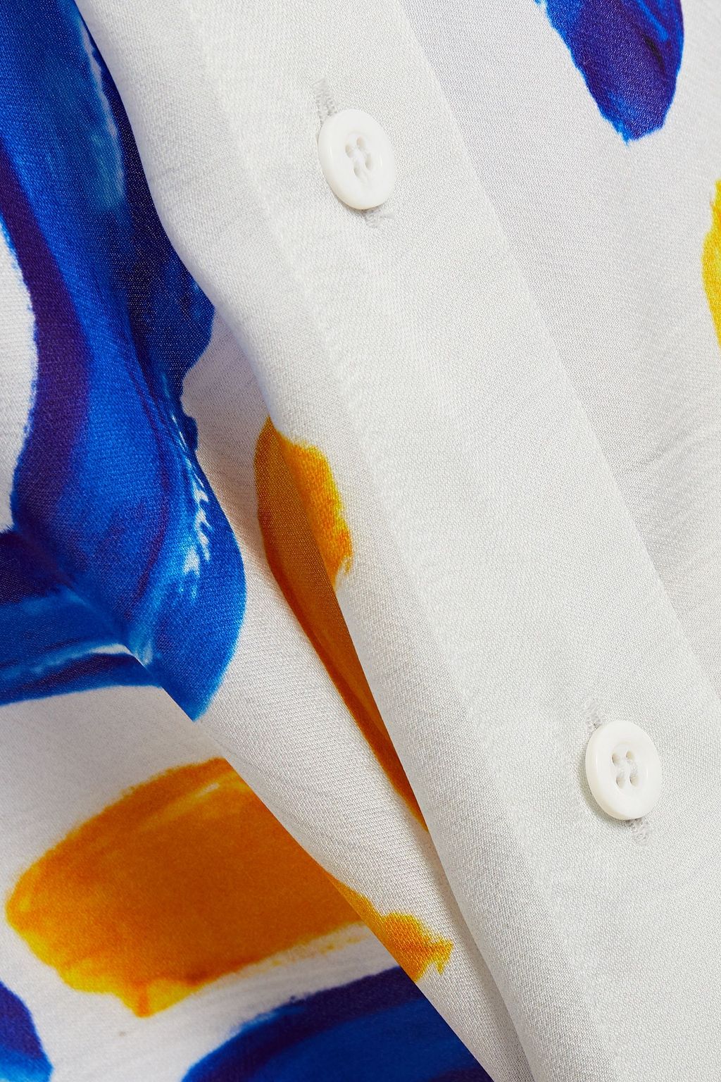 MOSCHINO Printed crepe de chine shirt
