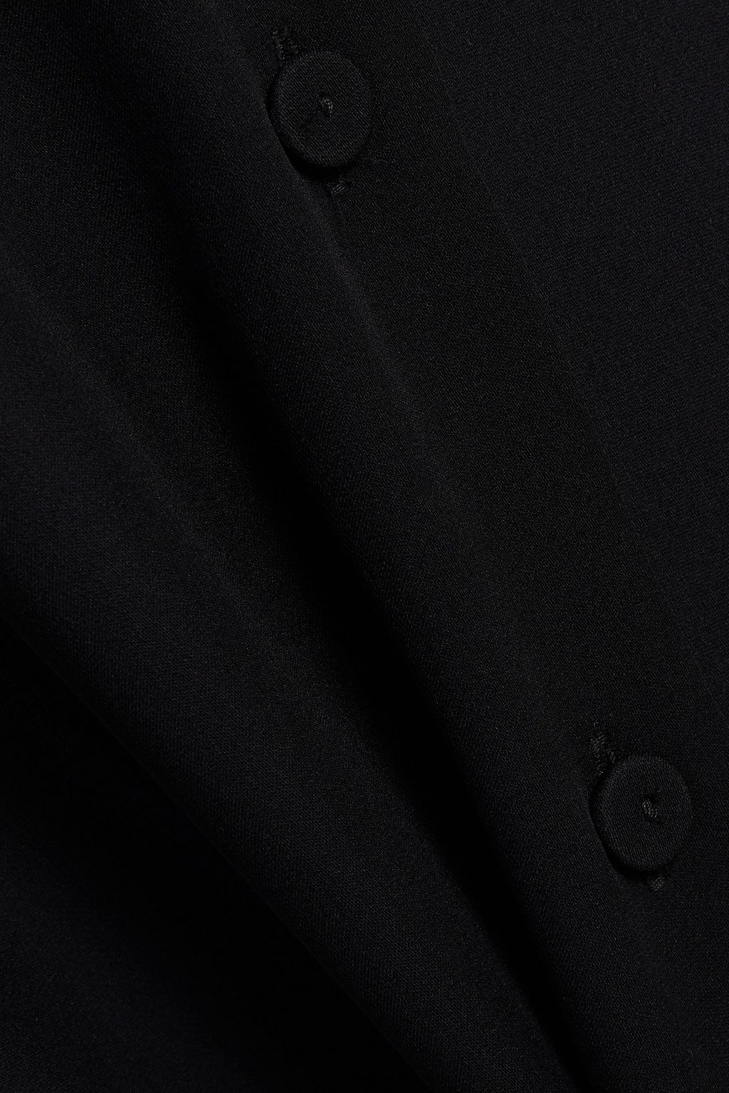 MOSCHINO Cutout silk-crepe shirt