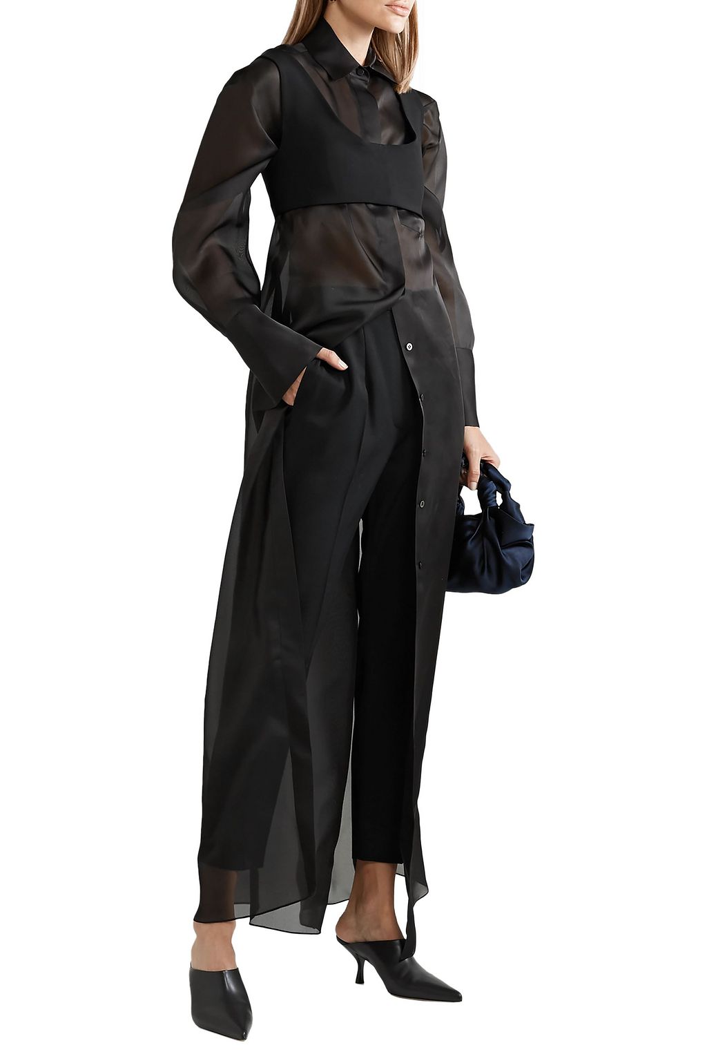 THE ROW Siena oversized silk-organza maxi dress