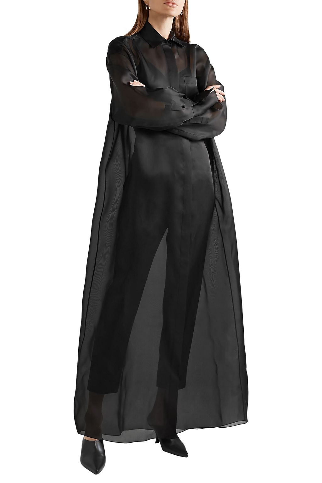 THE ROW Siena oversized silk-organza maxi dress