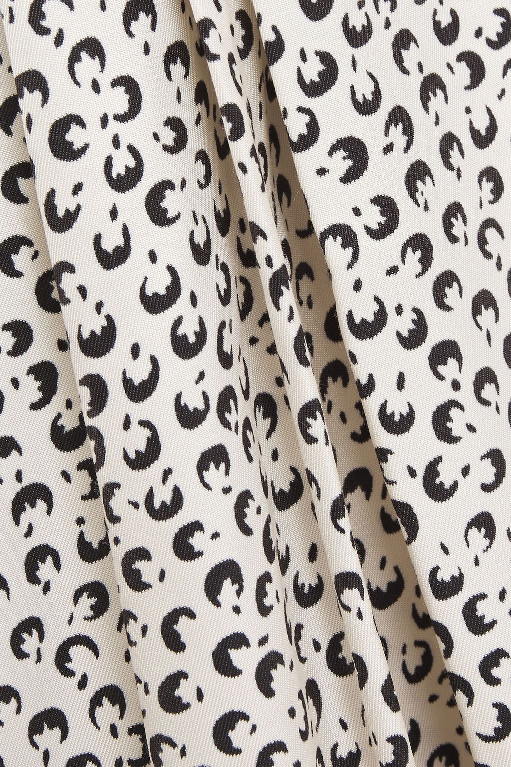 VINCE. Wrap-effect printed silk-blend twill midi skirt