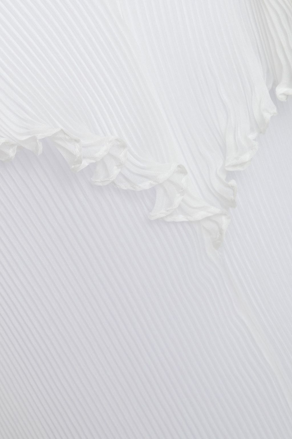 PHILOSOPHY DI LORENZO SERAFINI Ruffled plissé-chiffon blouse