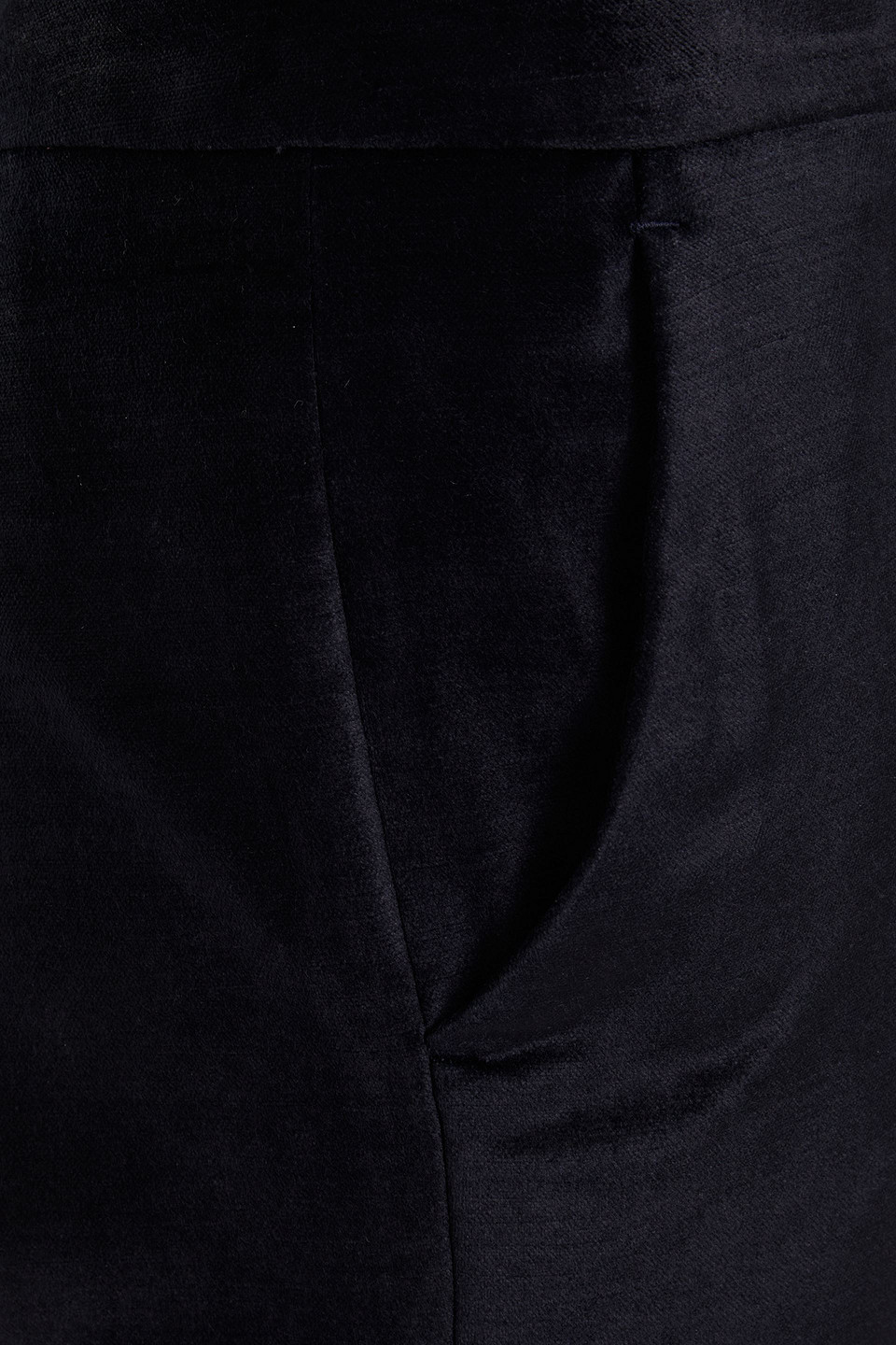 VICTORIA BECKHAM COTTON-BLEND VELVET FLARED PANTS