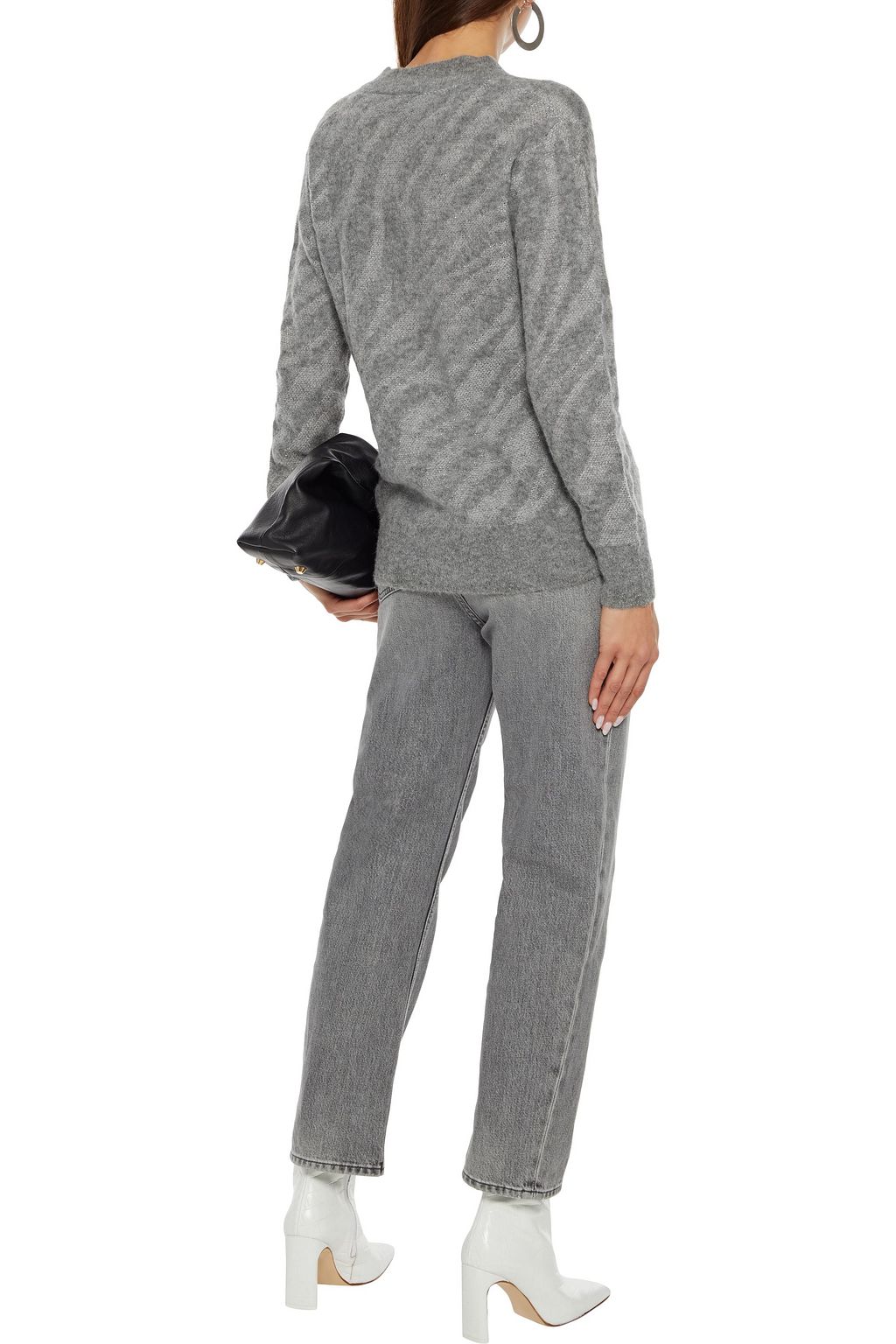 RAG & BONE Germain metallic alpaca-blend jacquard sweater