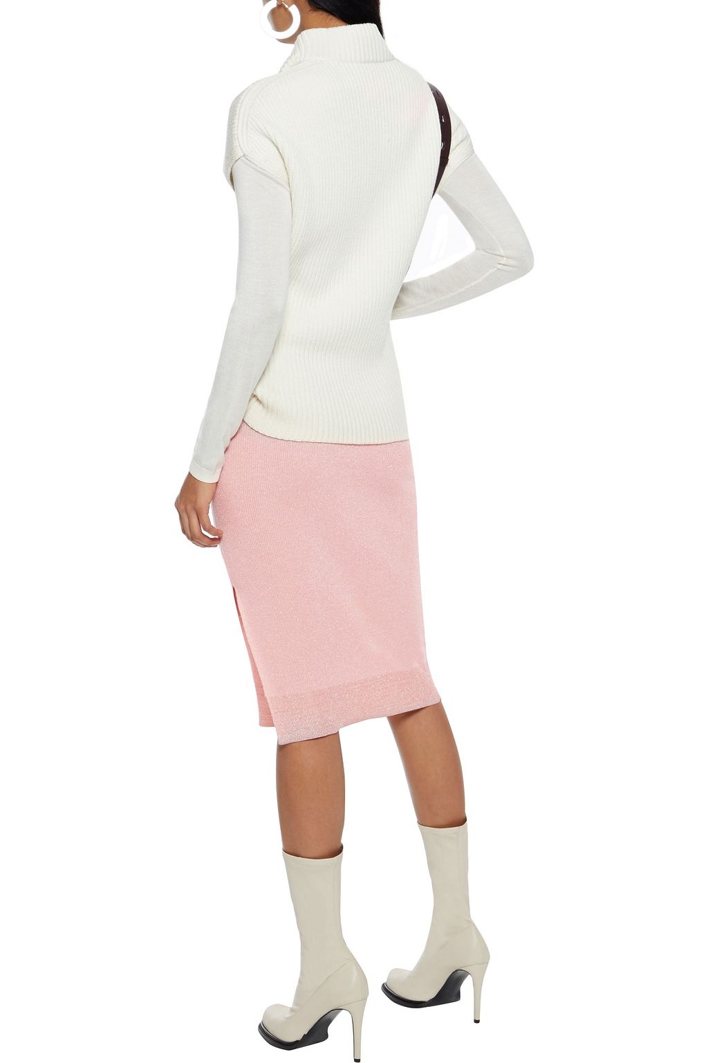 RAG & BONE Rower Rock aus Stretch-Strick mit Metallic-Effekt