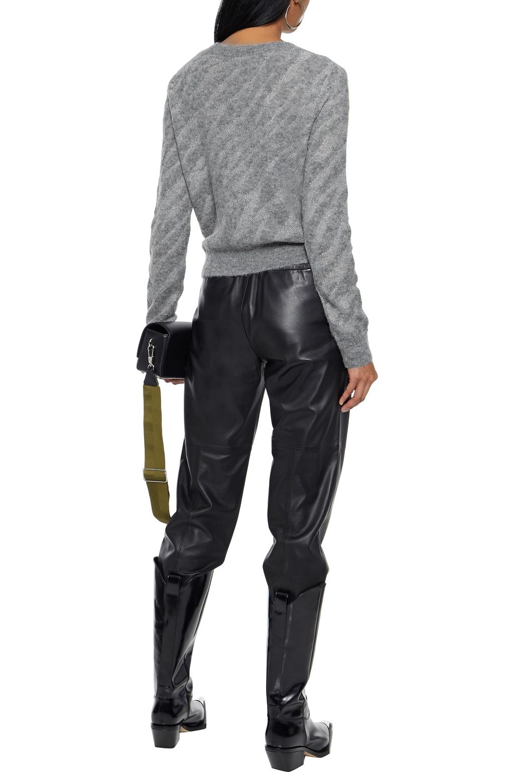 RAG & BONE Germain metallic alpaca-blend jacquard sweater