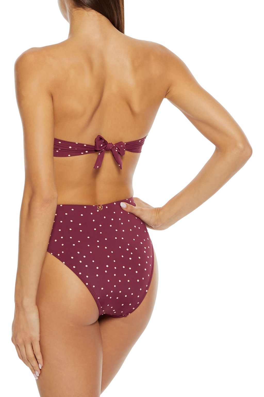 VIX PAULA HERMANNY Lola polka-dot high-rise bikini briefs