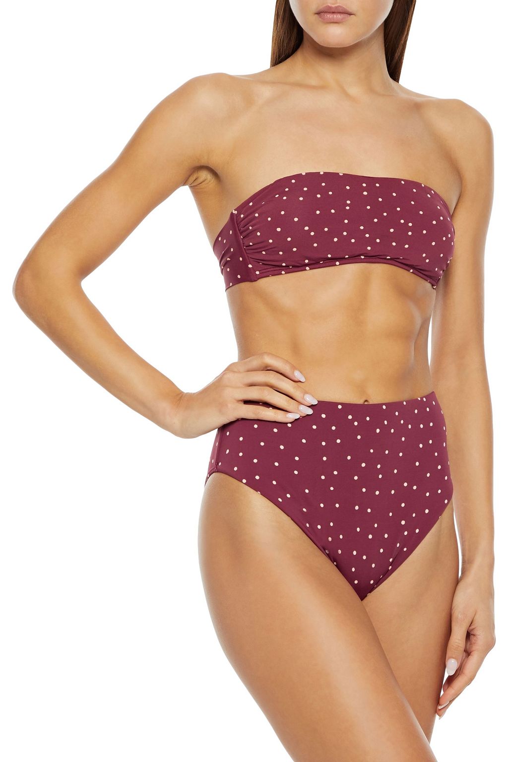 VIX PAULA HERMANNY Lola polka-dot high-rise bikini briefs