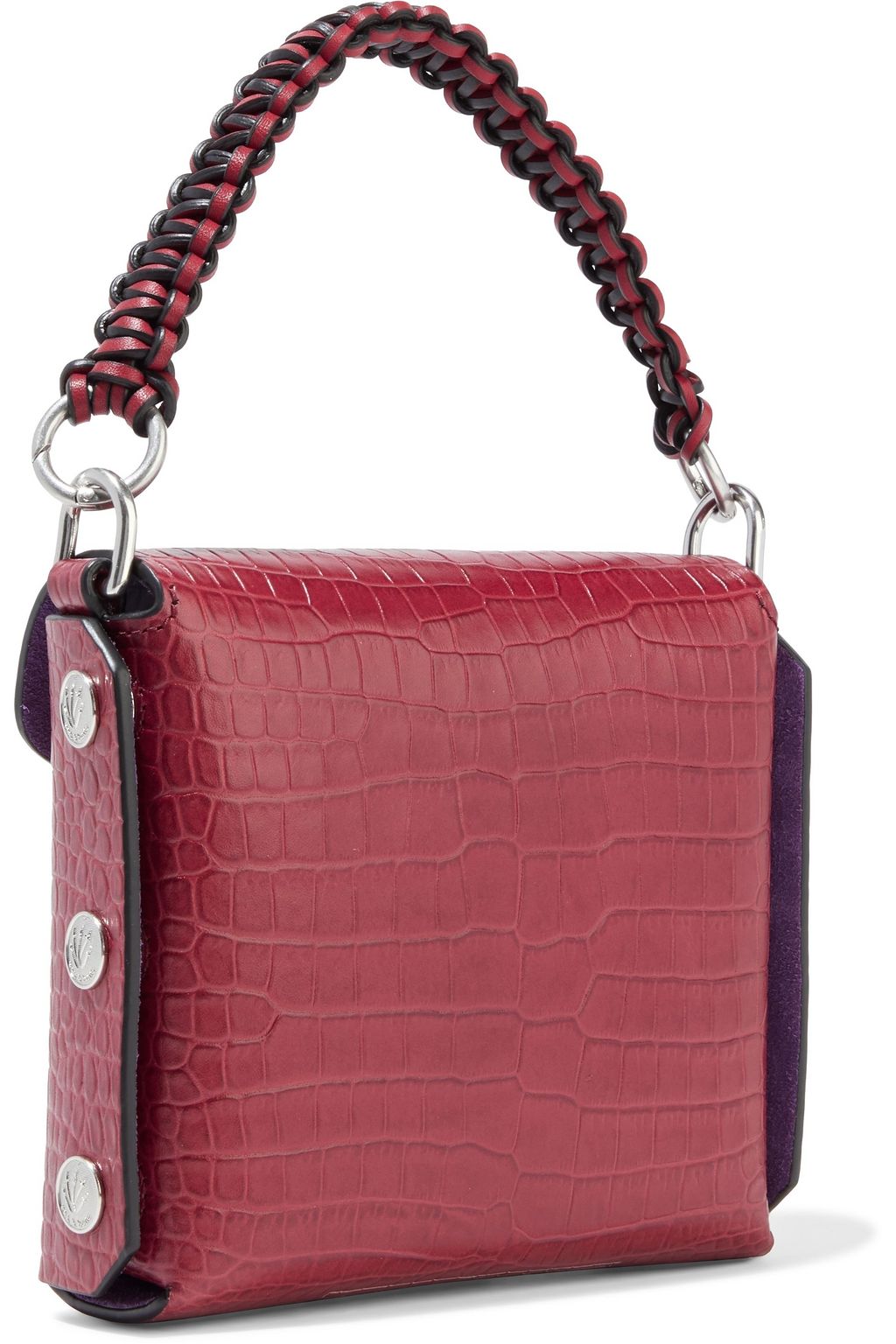 RAG & BONE Micro Atlas croc-effect leather shoulder bag