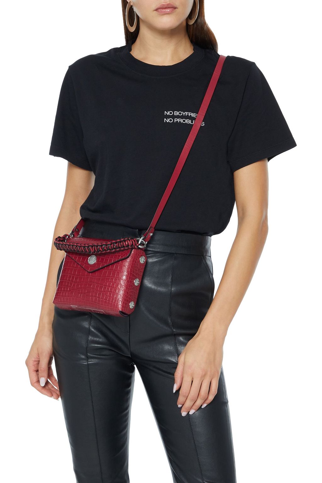 RAG & BONE Micro Atlas croc-effect leather shoulder bag