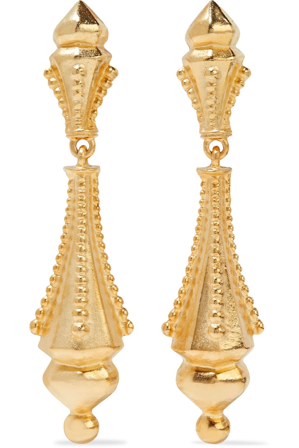 gold plated clip on earrings