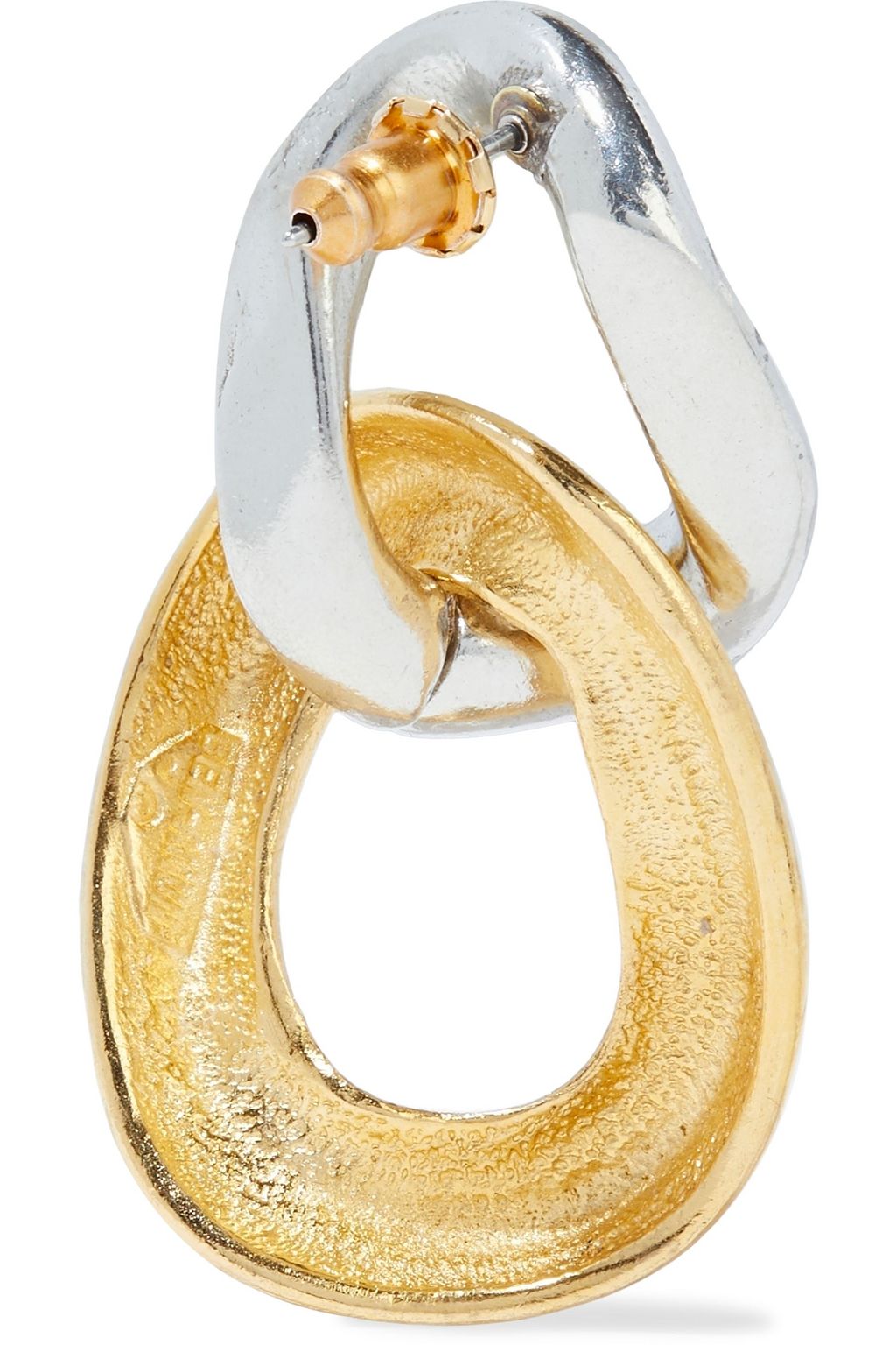 BEN-AMUN Gold and rhodium-plated crystal earrings