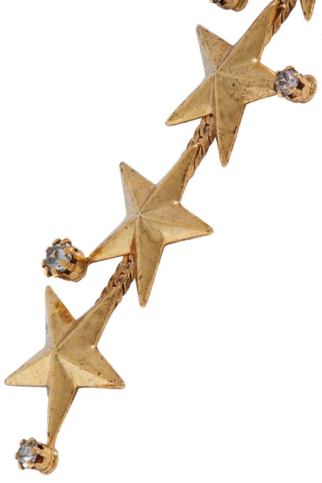 ELIZABETH COLE Carter 24-karat gold-plated Swarovski crystal earrings
