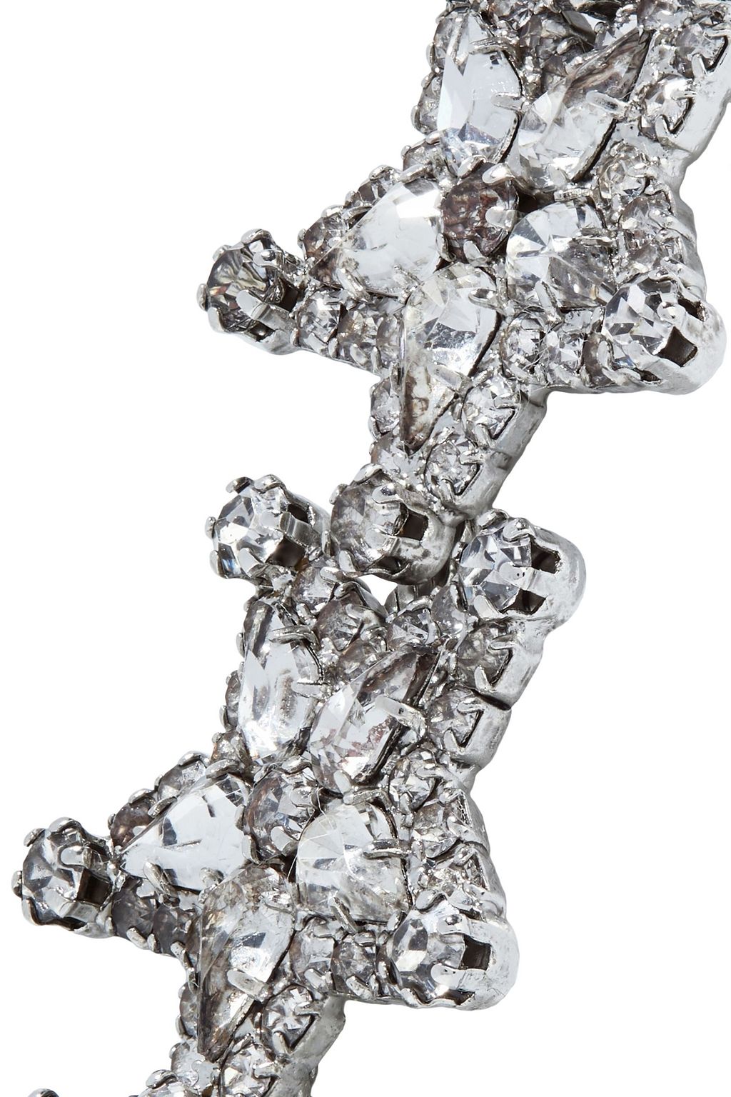ELIZABETH COLE Arie silver-tone Swarovski crystal earrings