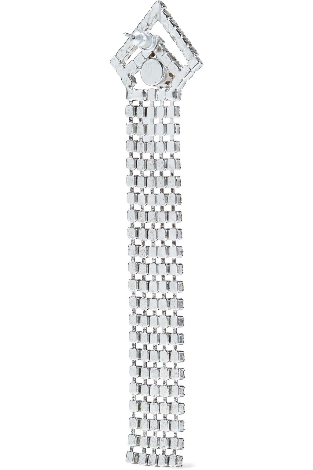 ELIZABETH COLE Vionnet silver-tone crystal earrings