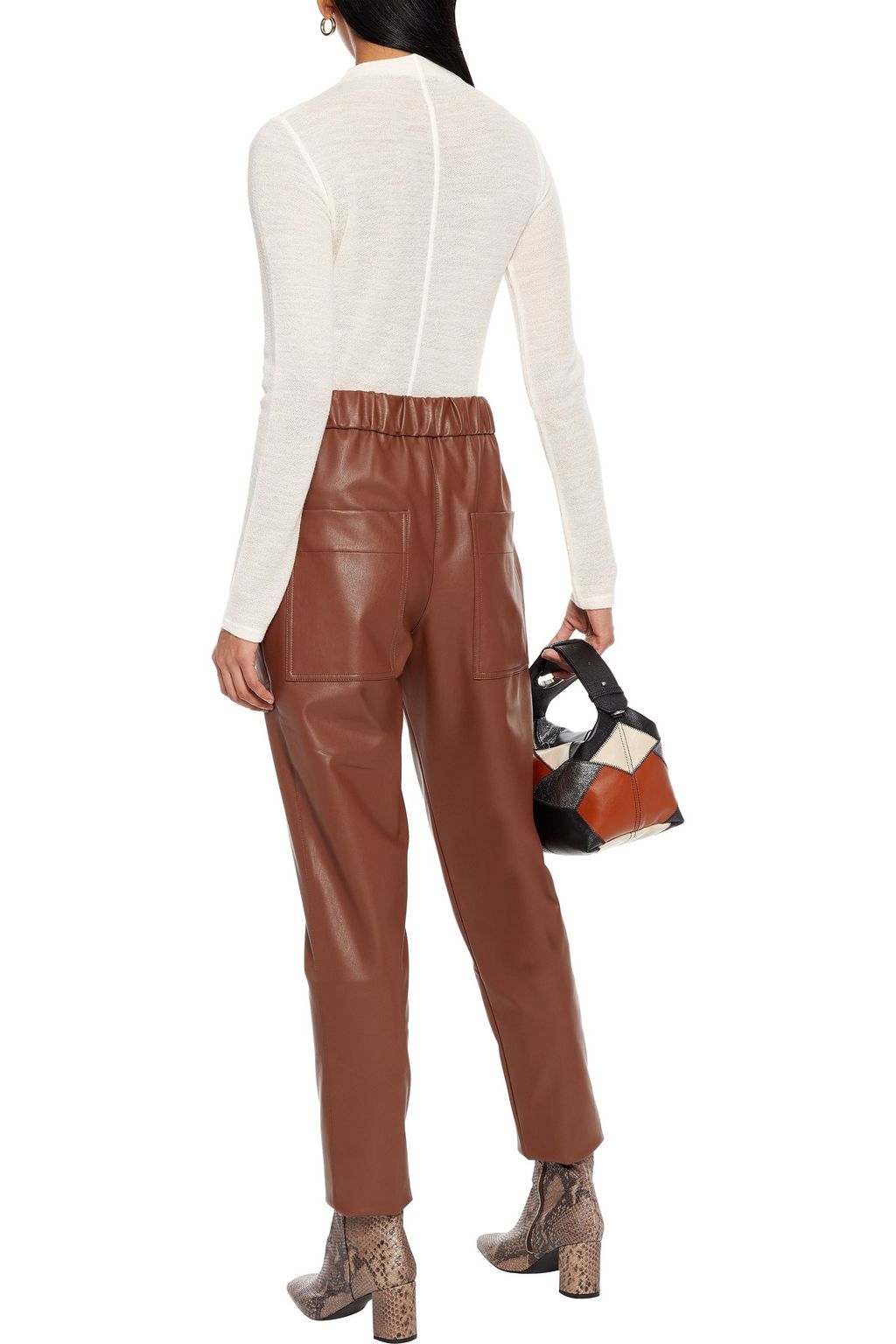 VINCE. Crochet-knit wool-blend sweater