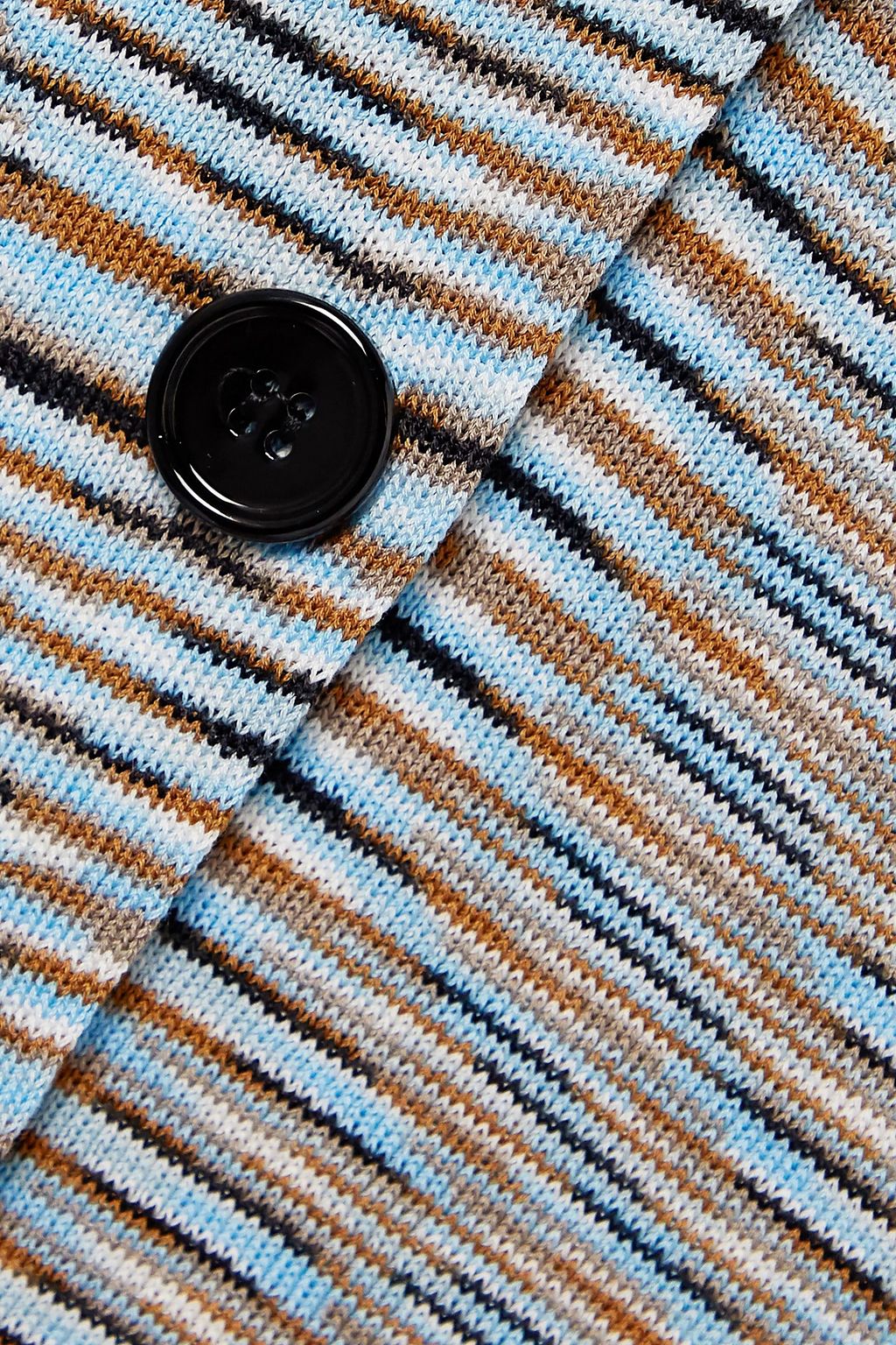 MISSONI Striped crochet-knit cotton cardigan