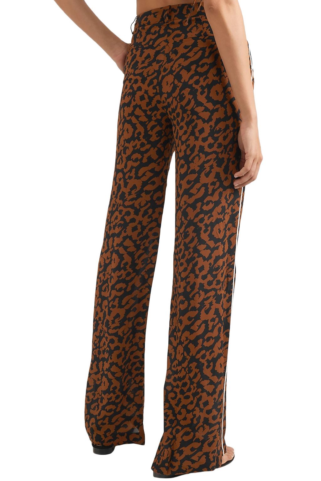 NICHOLAS Floral-print silk-chiffon wide-leg pants