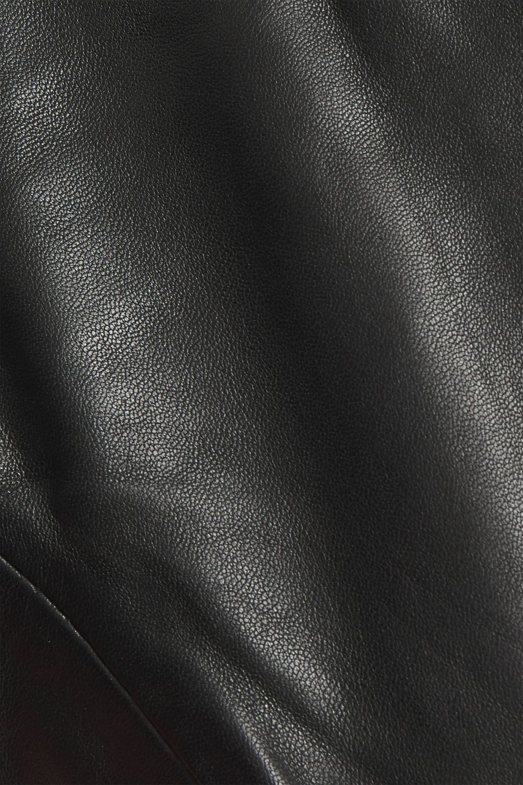 MUUBAA Flared zip-detailed leather dress