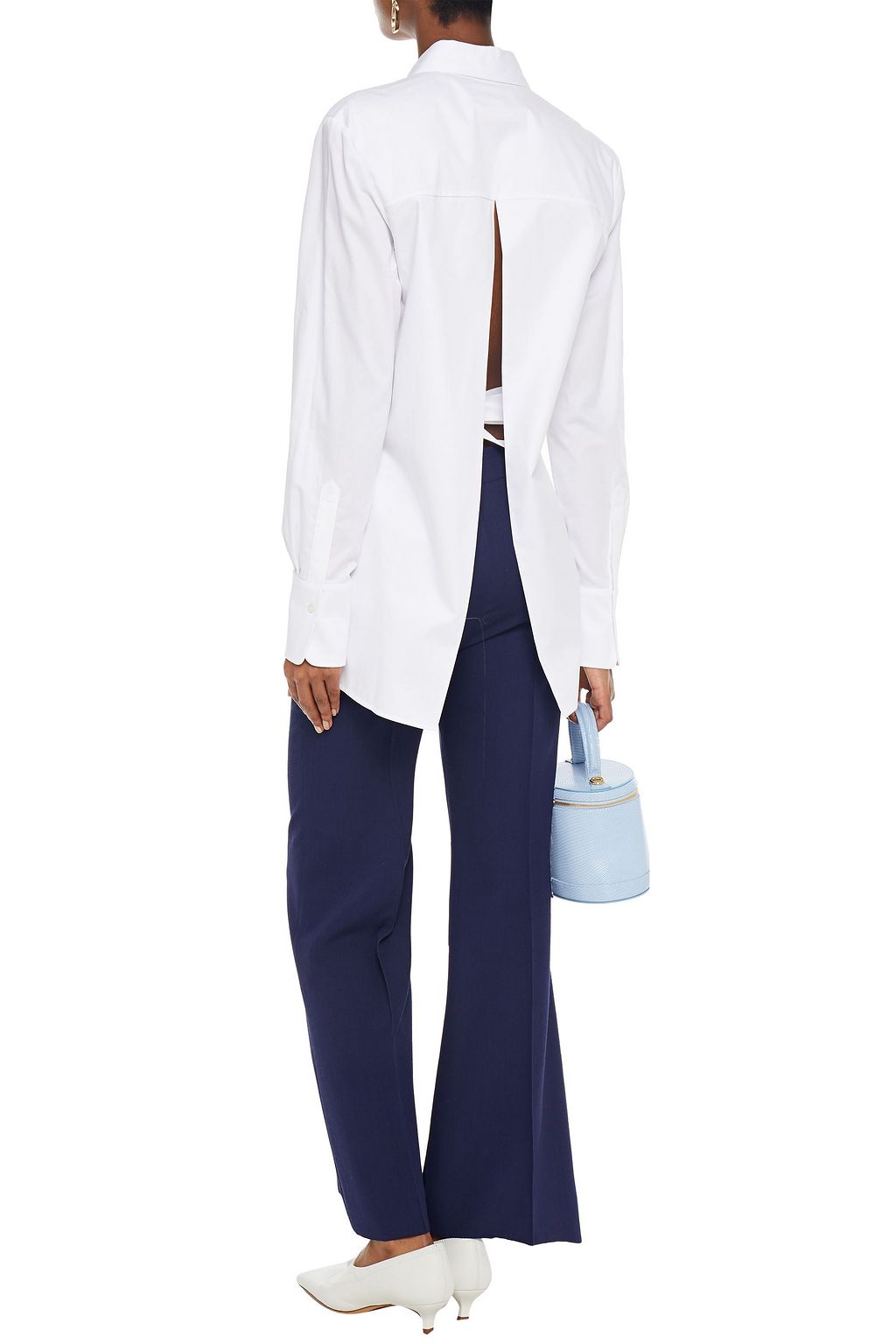 VICTORIA, VICTORIA BECKHAM Split-back cotton-poplin shirt