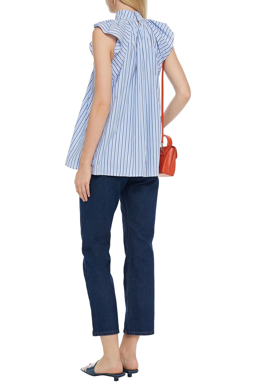 VICTORIA, VICTORIA BECKHAM Cropped high-rise straight-leg jeans