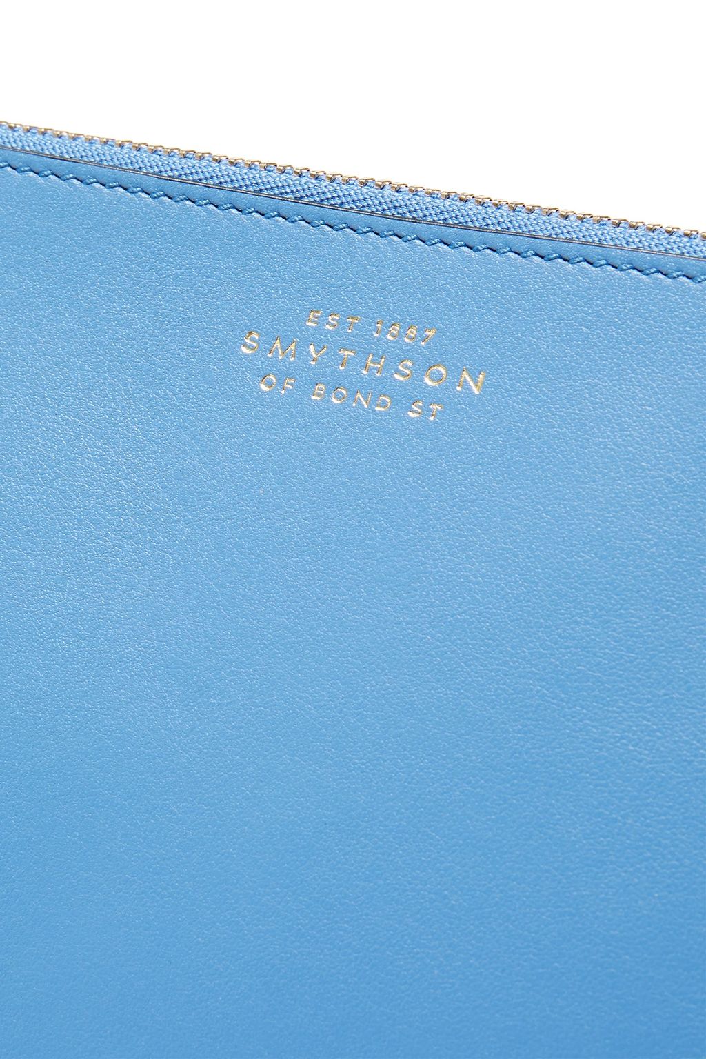 SMYTHSON Logo-appliquéd leather pouch