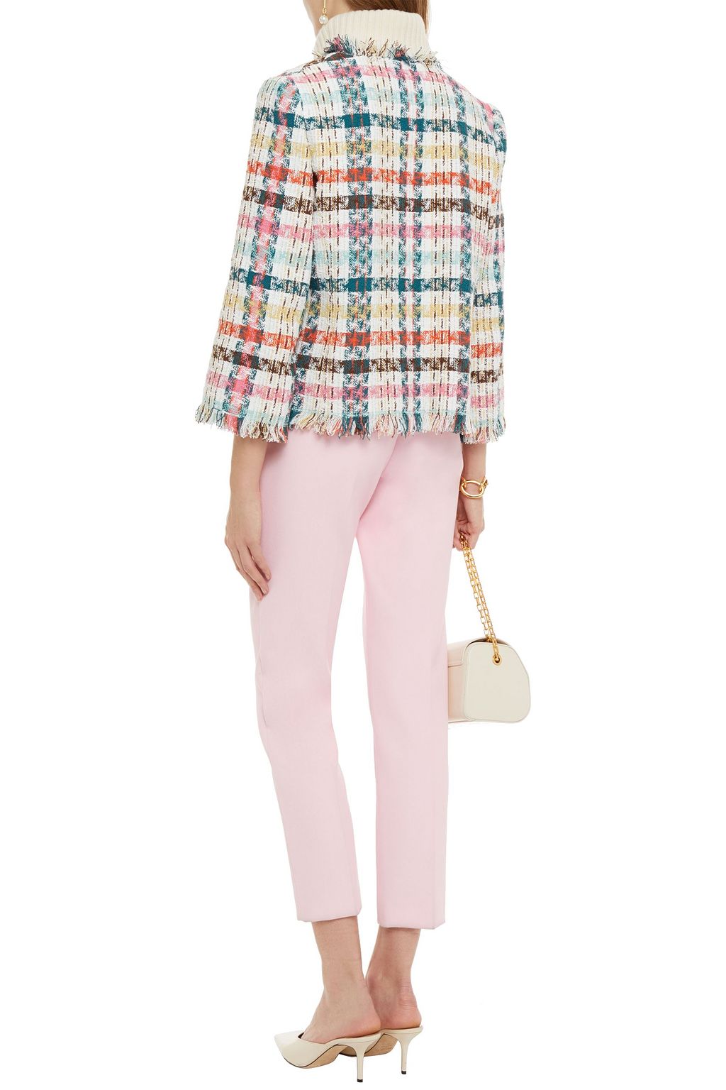 OSCAR DE LA RENTA Cotton-blend tweed jacket