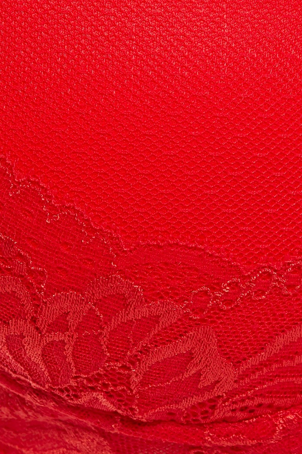 SIMONE PÉRÈLE Lace-trimmed point d'esprit underwired bra