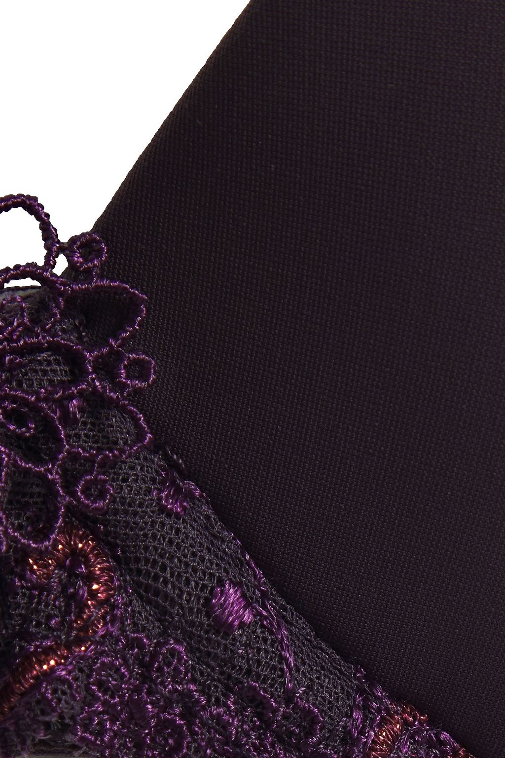 SIMONE PÉRÈLE Metallic embroidered mesh and jersey push-up bra