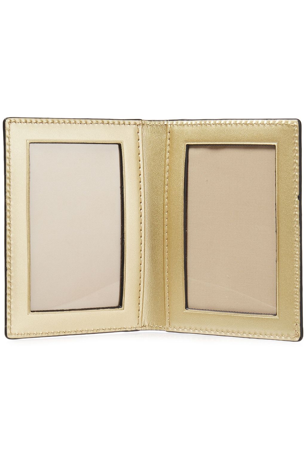 SMYTHSON Metallic textured-leather cardholder