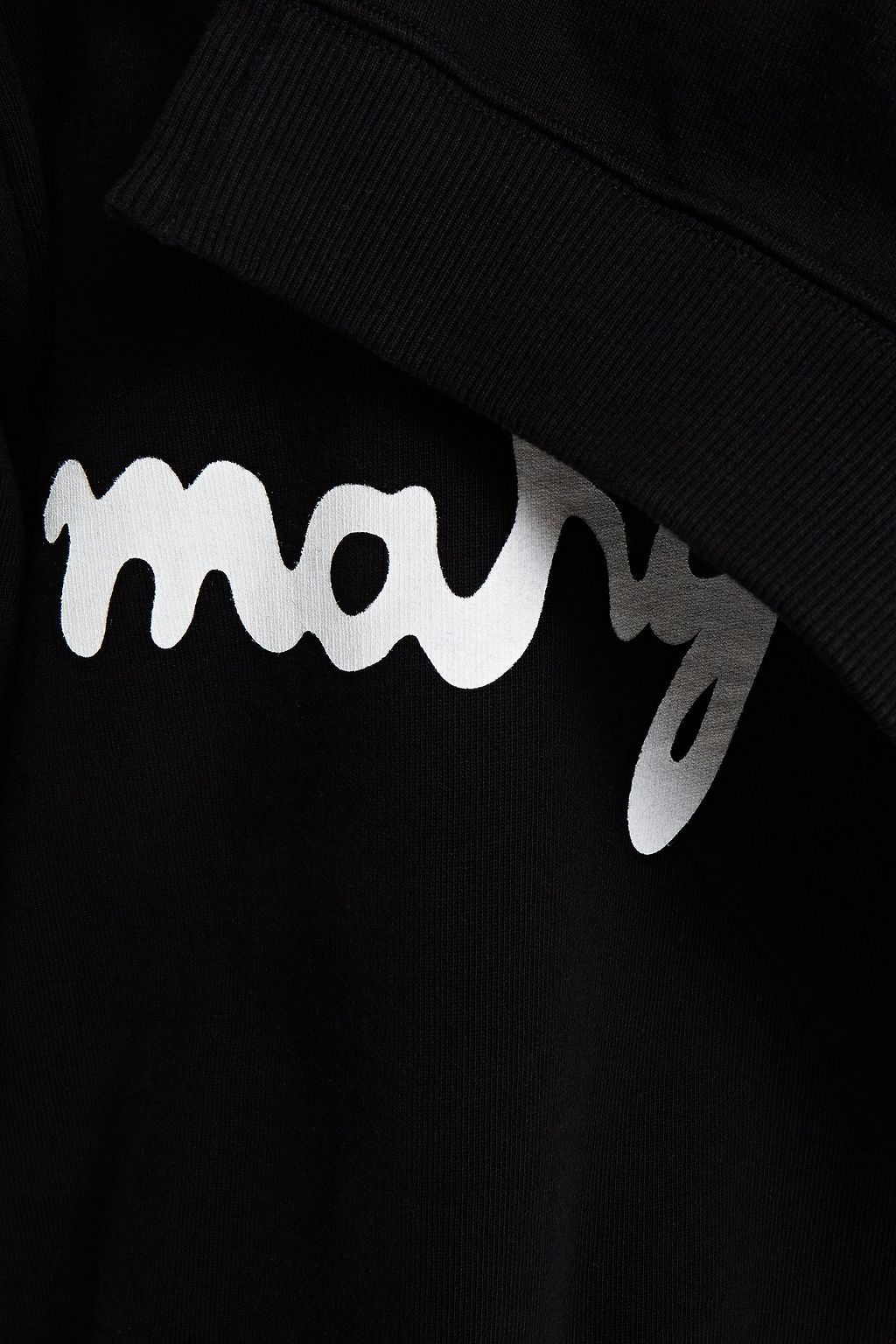 MM6 MAISON MARGIELA Layered mélange French cotton-terry top